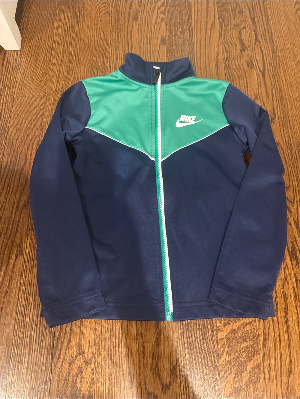 Nike Kids Navy and Teal Full-Zip Up